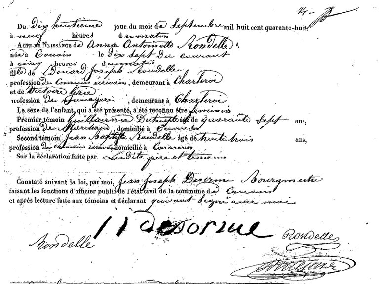 RONDELLE Anna Antoinette