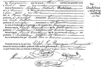 ANTOINE Adolphine Nathalie