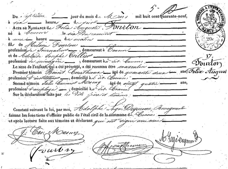 FOURTON Félix Auguste