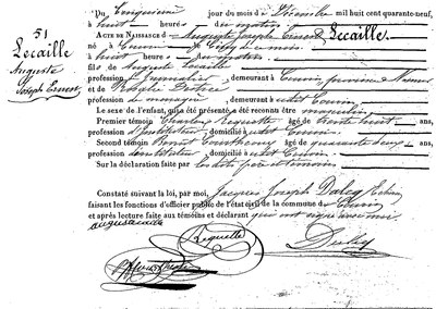 LECAILLE Auguste Joseph Ernest