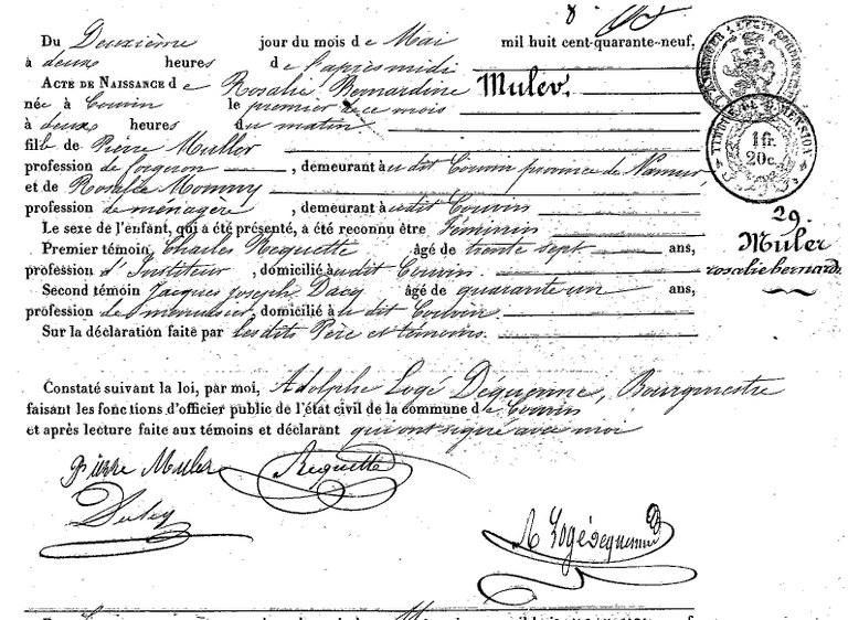 MULER Rosalie Bernardine