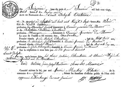 ANTOINE Louis Joseph