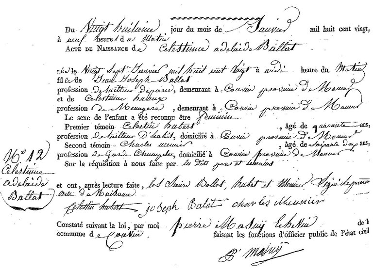 BALLAT Célestine Adélaide
