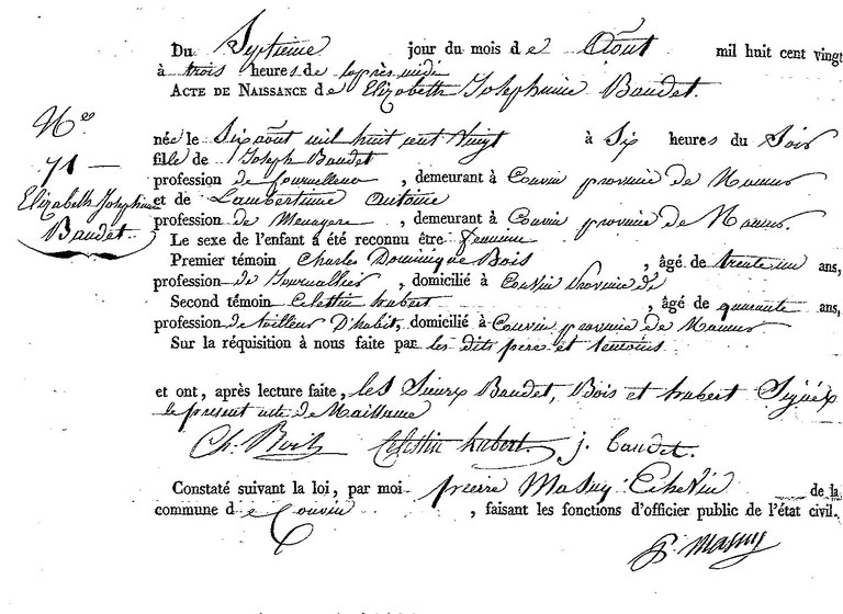 BAUDET Elisabeth Josephine
