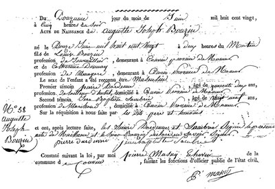 BOUZIN Auguste Joseph