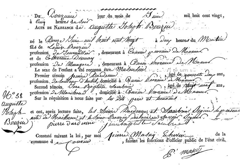 BOUZIN Auguste Joseph