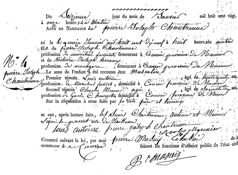 CHANTRENNE Pierre Joseph