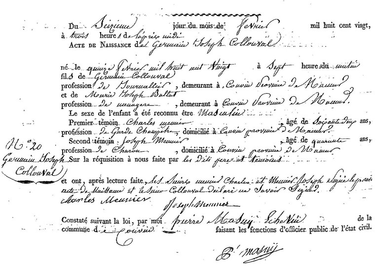COLLONVAL Germain Joseph