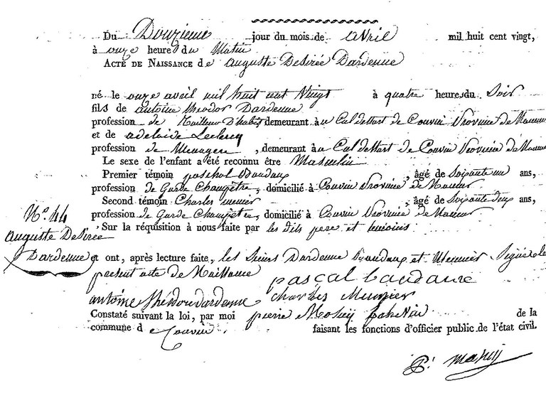 DARDENNE Auguste Désiré