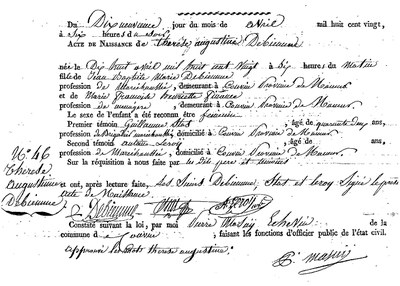 DEBIEMME Thérèse Augustine