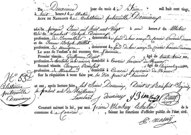 DONNIAUX Célestine Petronille