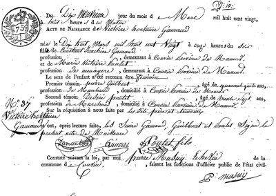 GAMAUD Victoire Hortance