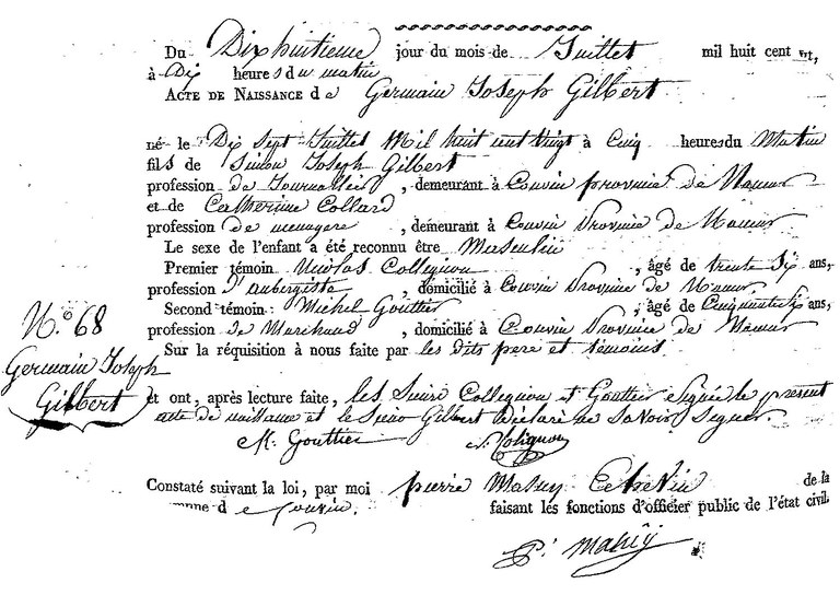 GILBERT Germain Joseph