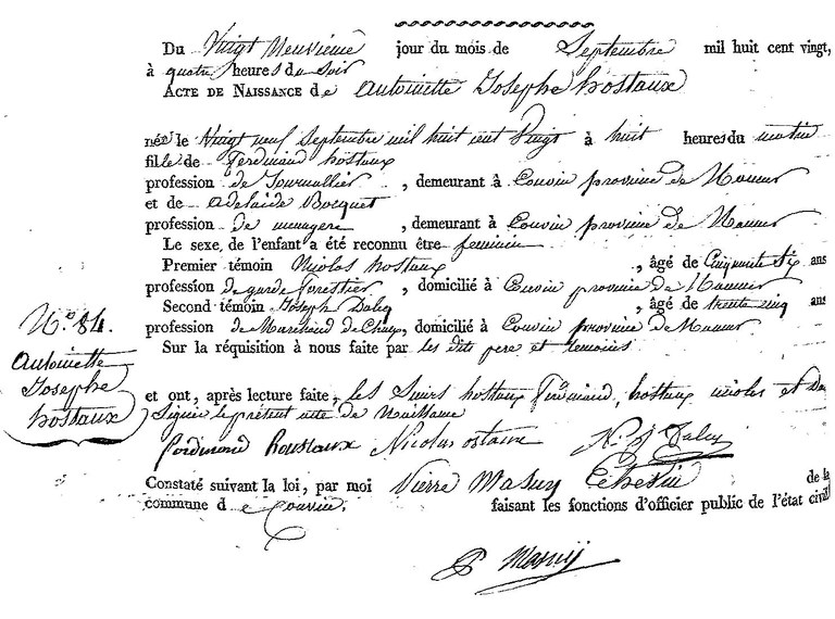 HOSTAUX Antoinette Josephe