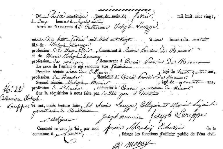LAREPPE Catherine Joseph