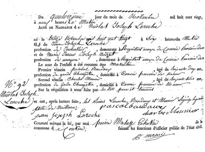 LAROCHE Nicolas Joseph