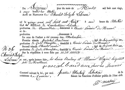 LEBRUN Charles Joseph