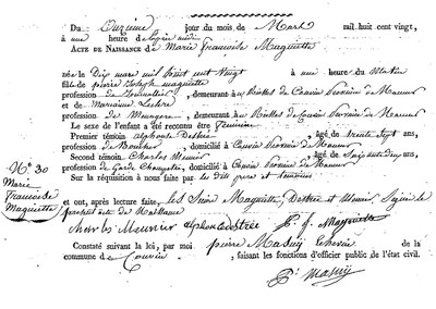 MAGNIETTE Marie Françoise