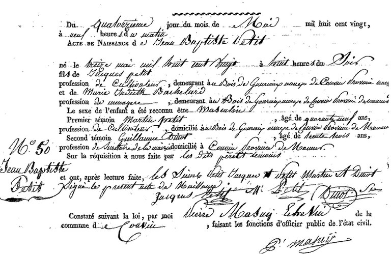 PETIT Jean Baptiste