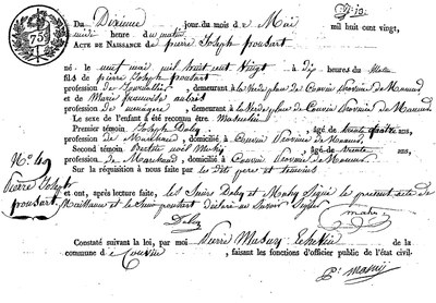 PONSART Pierre Joseph