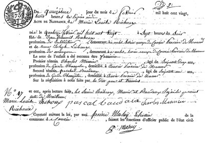 RICHOUX Marie Louise