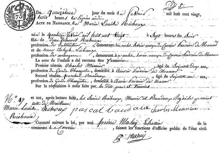RICHOUX Marie Louise