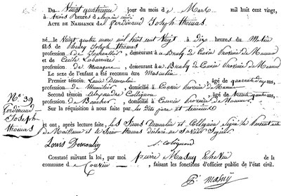 THOMAS Ferdinand Joseph