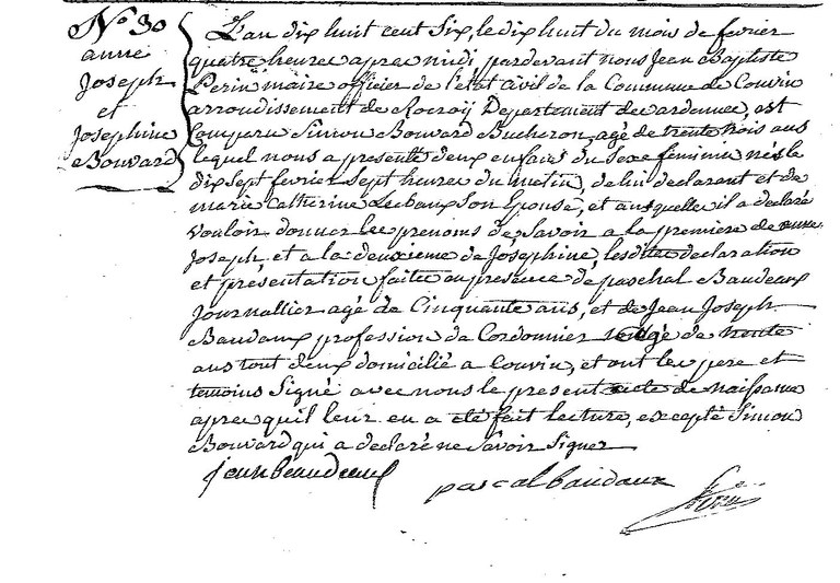 BOUVARD Anne Joseph et Joséphine