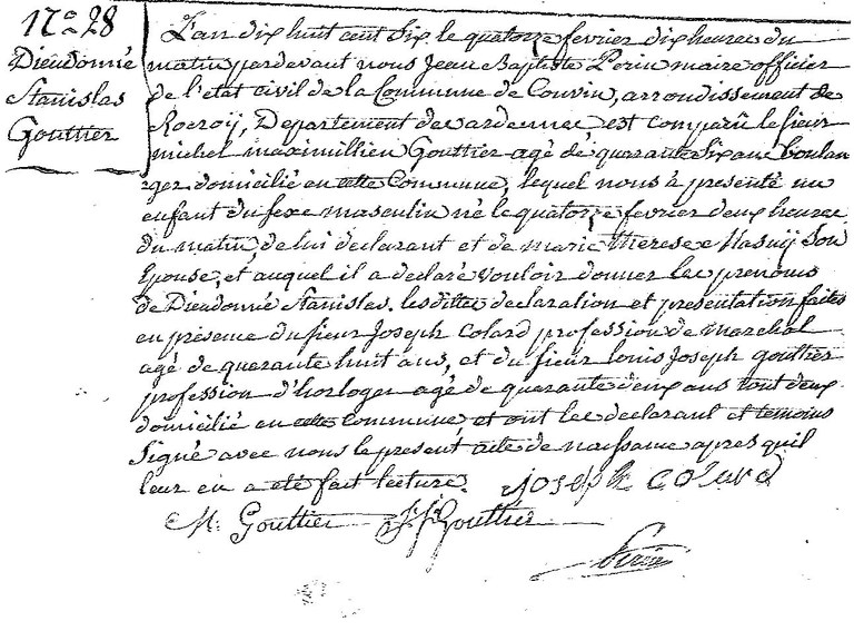 GOUTTIER Dieudonné Stanislas