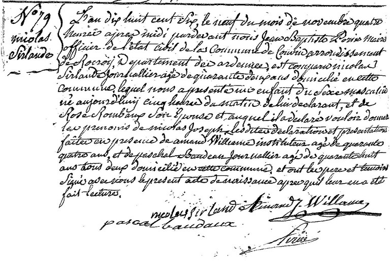 SIRLANDE Nicolas Joseph