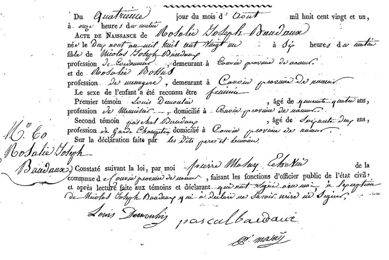 BAUDAUX Rosalie Joseph
