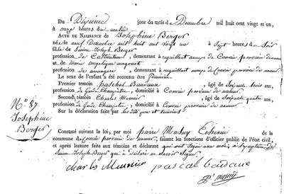 BERGER Joséphine