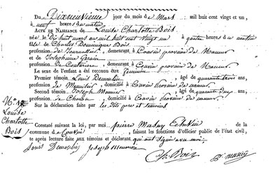 BOIS Louise Charlotte