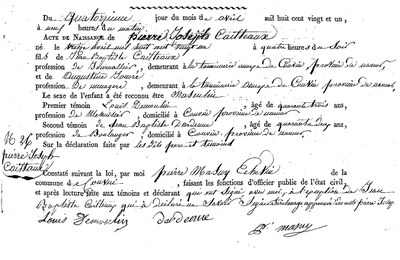 CAILTEAUX Pierre Joseph