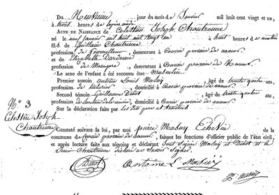 CHANTRENNE Célestin Joseph