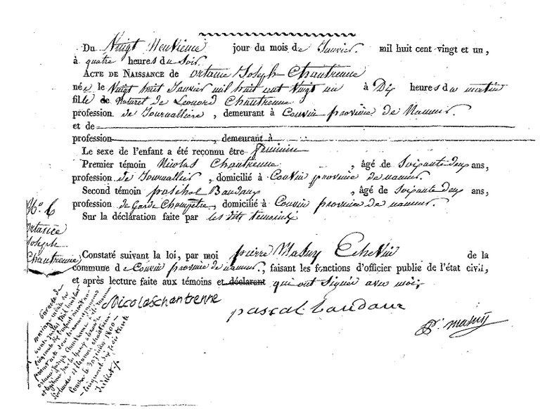 CHANTRENNE Ortance Joseph