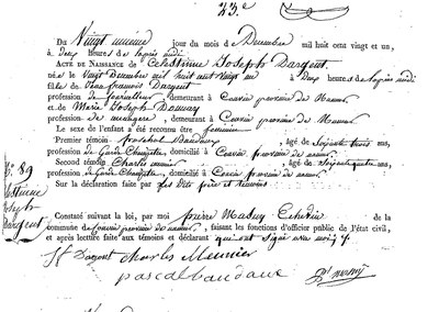 DARGENT Célestine Joseph