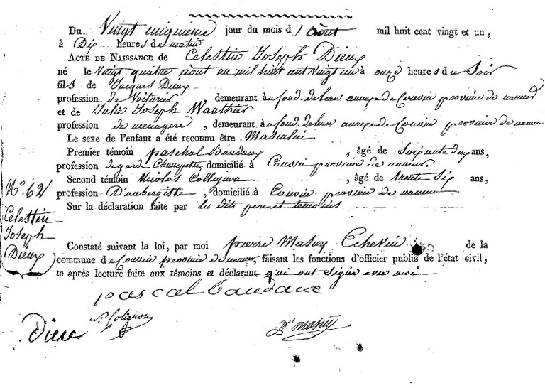 DIEUX Célestin Joseph