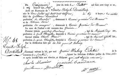 DORVILLERS Louise Joseph