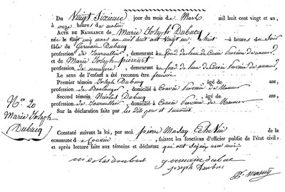 DUBUCQ Marie Joseph