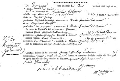 GOBAUX Henriette