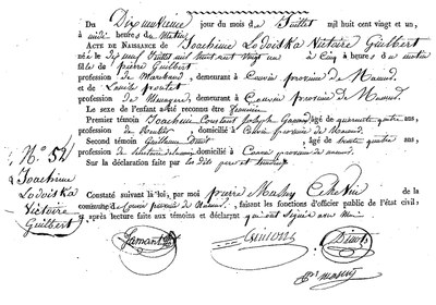 GUILBERT Joachime Lodoiska Victoire