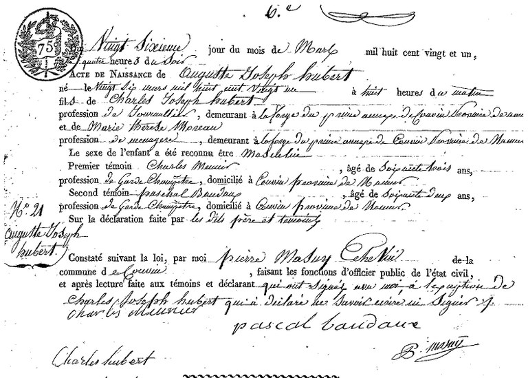 HUBERT Auguste Joseph