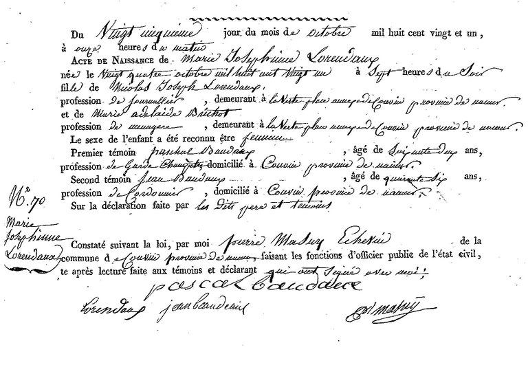 LORENDAUX Marie Joséphine
