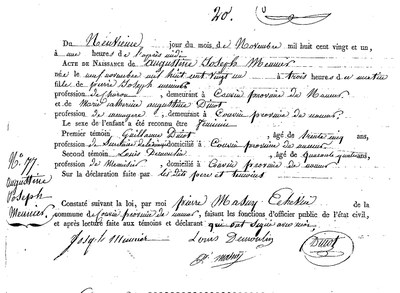 MEUNIER Augustine Joseph