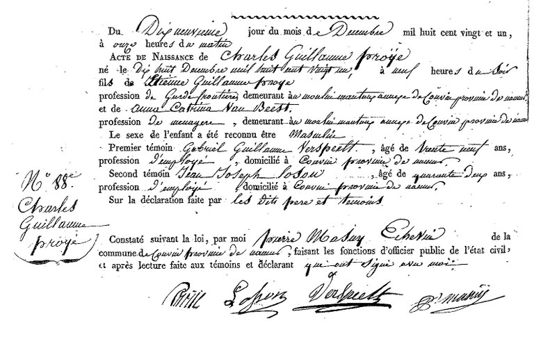 PROYE Charles Guillaume