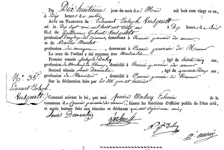 VERSPEELT Edouard Joseph