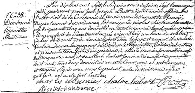 CHANTRENNE Dieudonné Hyacinthe