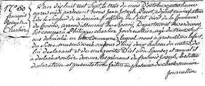 CHARLIER François Joseph