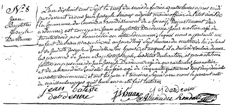 DARDENNE Jean Baptiste Joseph